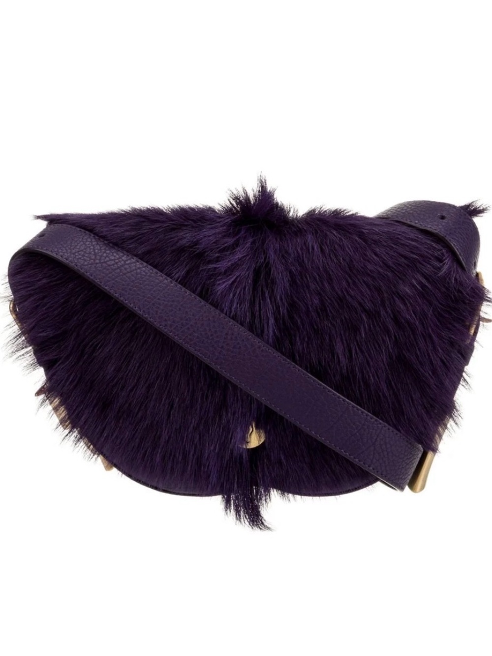 Burberry Chess Satchel in Purple